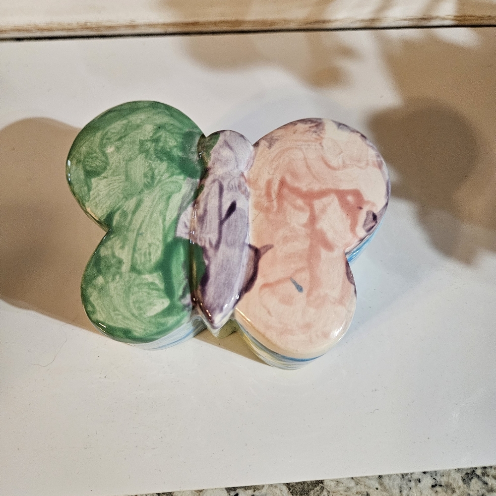 Colorful Butterfly Trinket Box